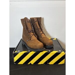 Justin Boot - Brand New 8" aged bark steel toe  double comfort  SIZE 12EE NIB‎